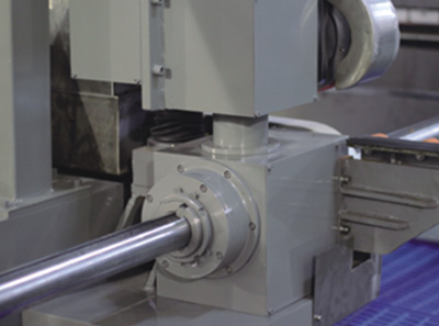 Production process of bilateral edge grinding machine