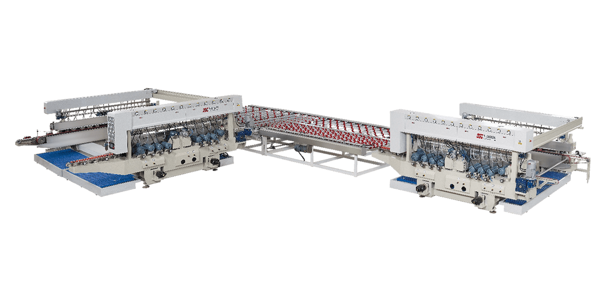 L-type bilateral grinding line